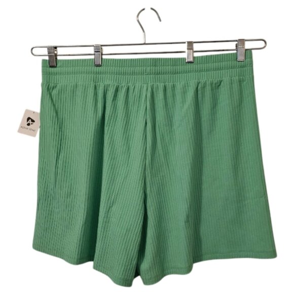 Green Penningtons ActiveZone Women's Wide Ribbed Shorts - Picture 2 of 9
